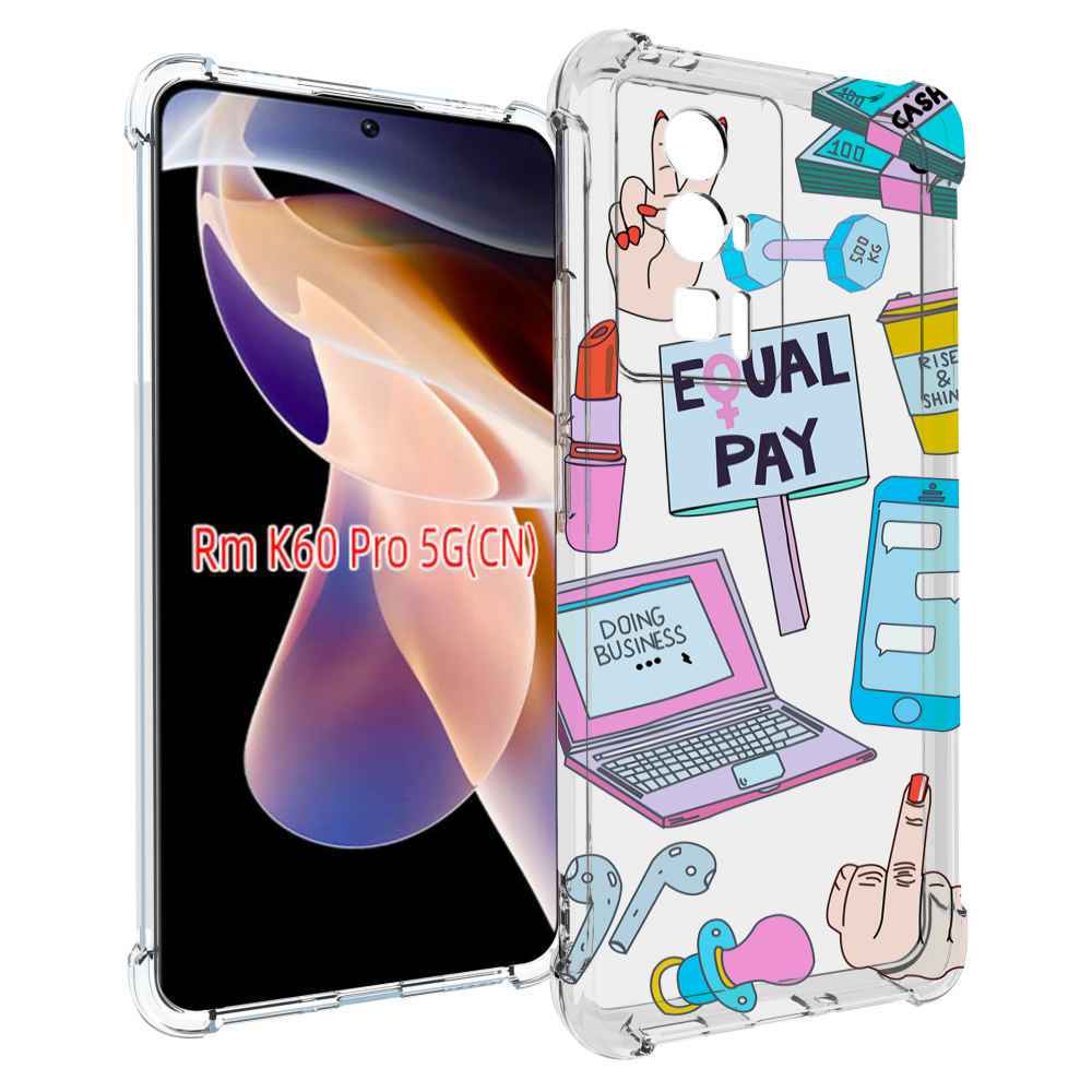 

Чехол MyPads разные-штучки для Xiaomi Redmi K60 Pro, Прозрачный, Tocco