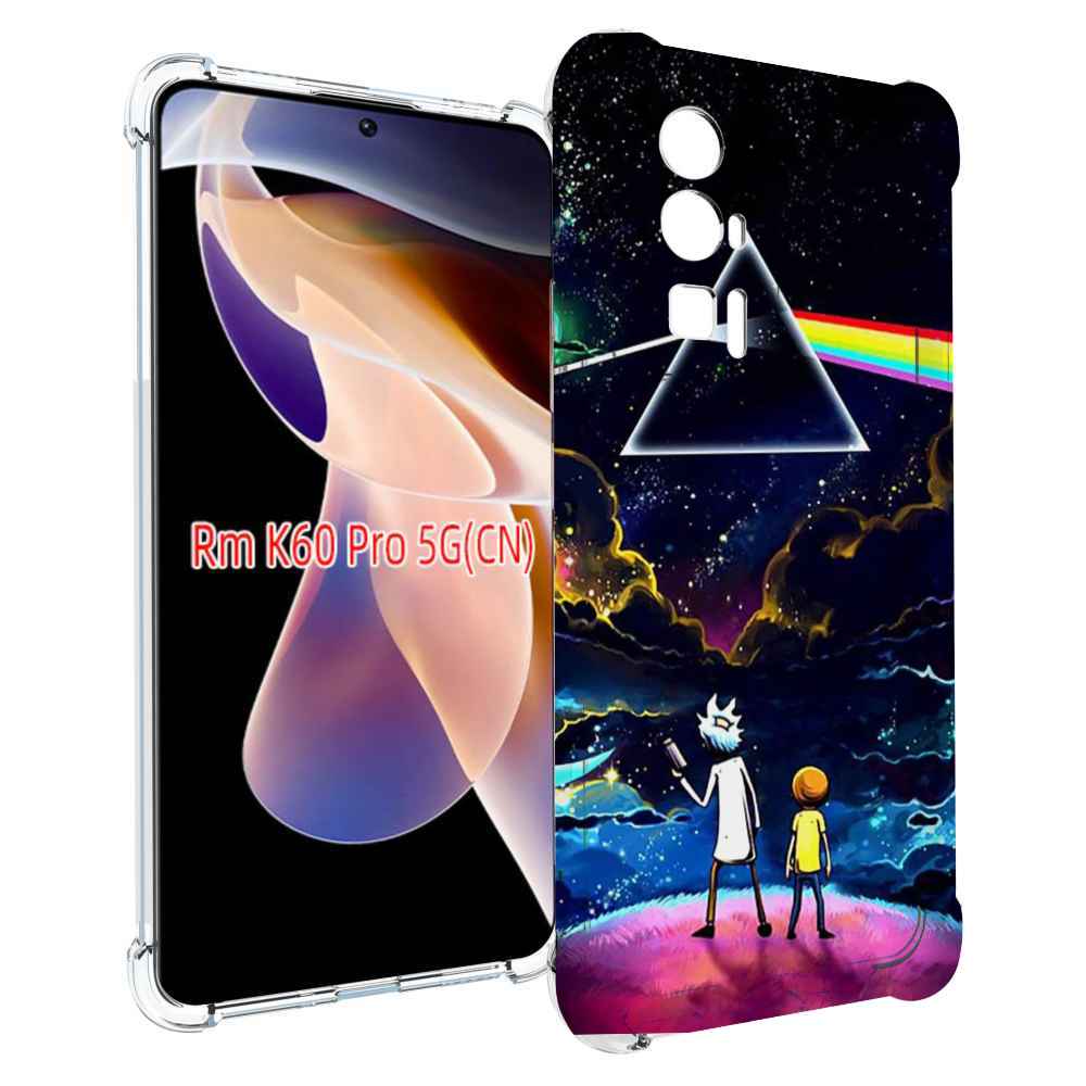 Чехол MyPads рик и морти в космосе для Xiaomi Redmi K60 Pro