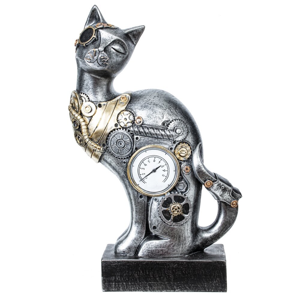 

Фигурка декоративная Flando Кошка 799655, Серебристый