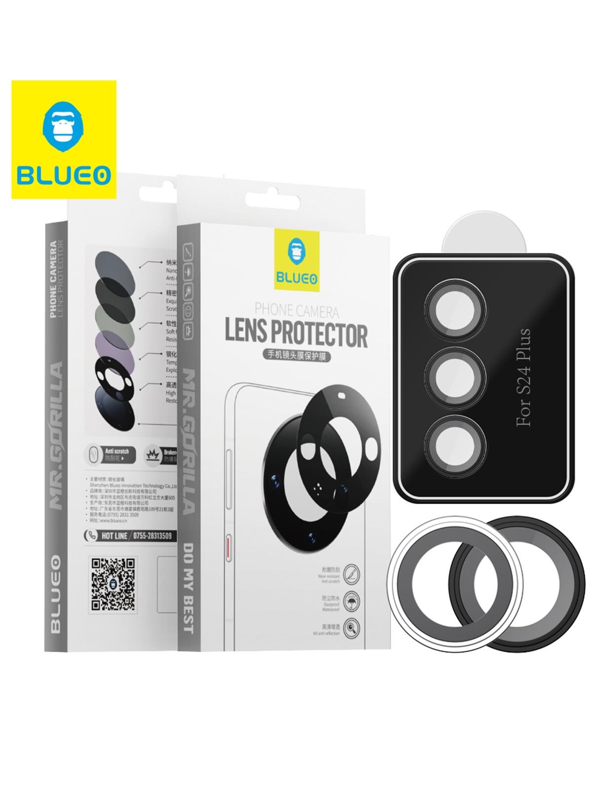 

Защитное стекло BlueO для Samsung Galaxy S24+ Camera lens Armor metal 3 шт. Black