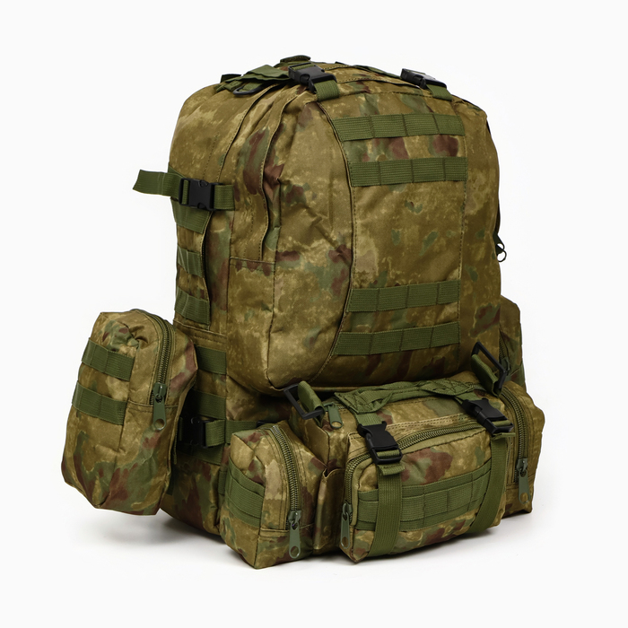 Рюкзак тактический Sima-land Storm tactic мужской, MOLLE, подсумки, 50 л, мох