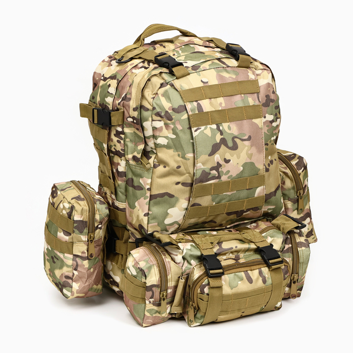 Рюкзак тактический Sima-land Storm tactic мужской, MOLLE, подсумки, 50 л, мультикам