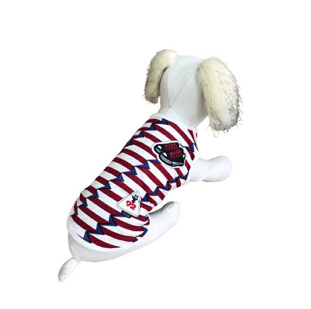 

Майка для собак Pet Fashion DJ, красно-синяя, XXL, Синий;красный