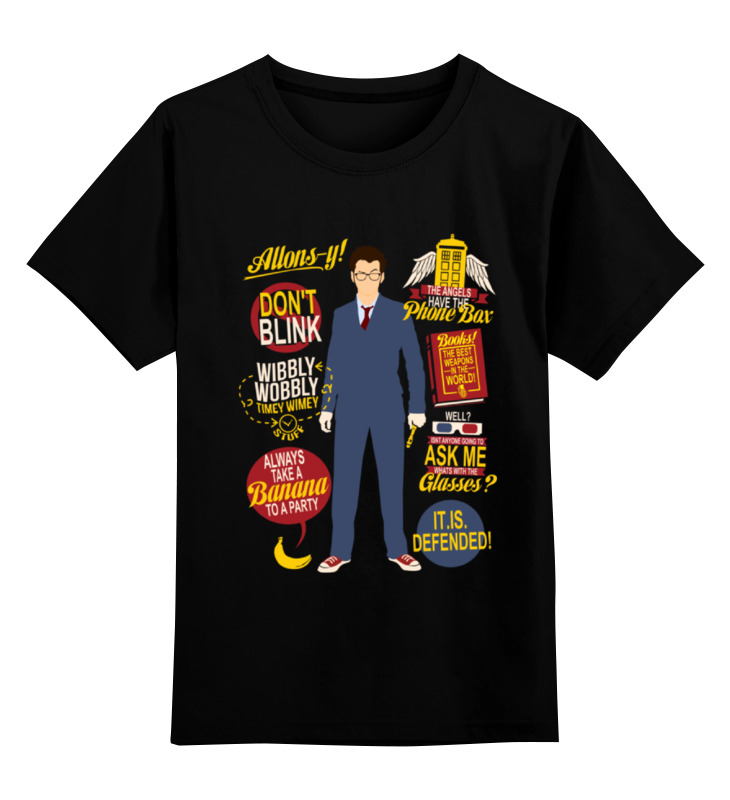 

Футболка детская Printio Doctor who цв. черный р. 104, Doctor who