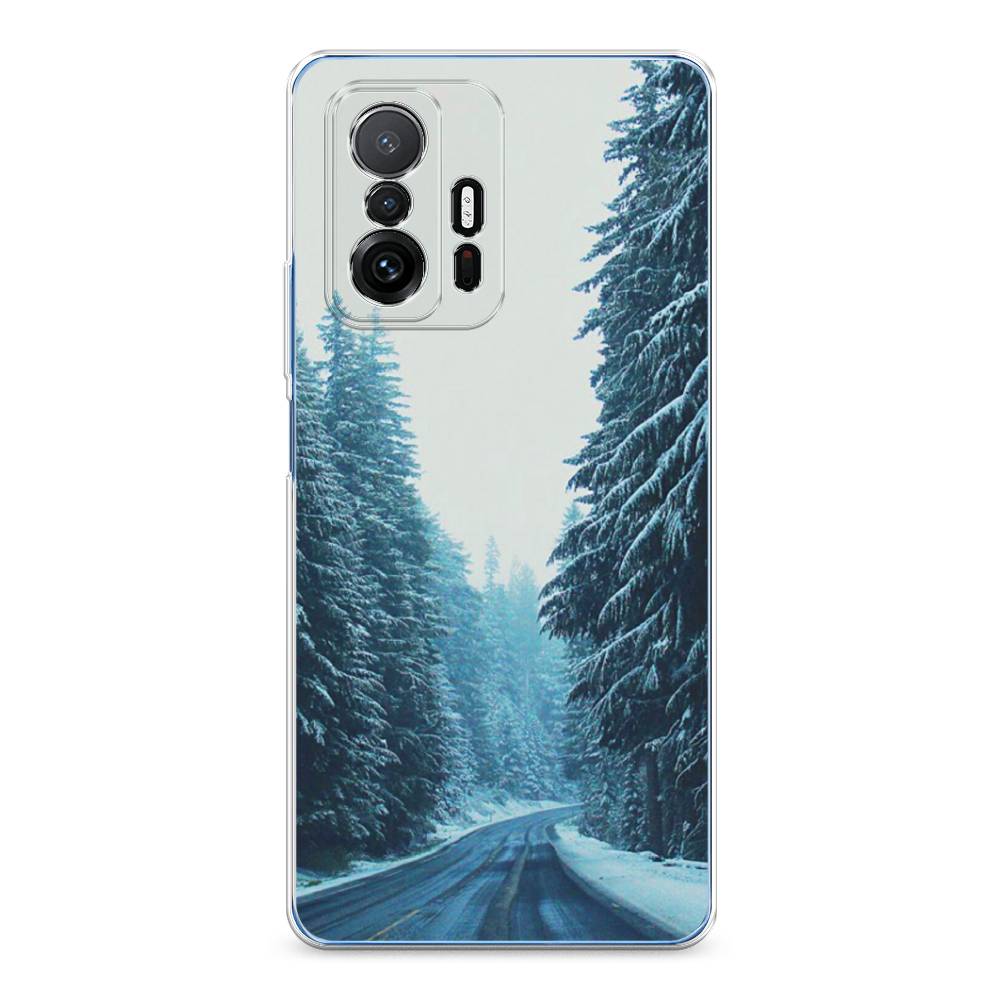 

Чехол на Xiaomi Mi 11T"Зима 9", Бежевый;голубой;черный, 311250-2
