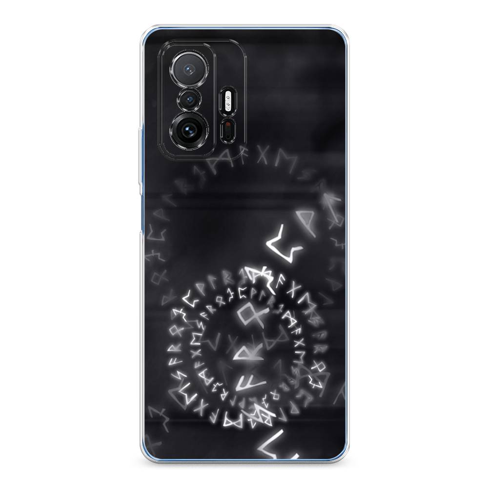 

Чехол на Xiaomi Mi 11T/11T Pro "Руны", Серый;черный, 311250-3