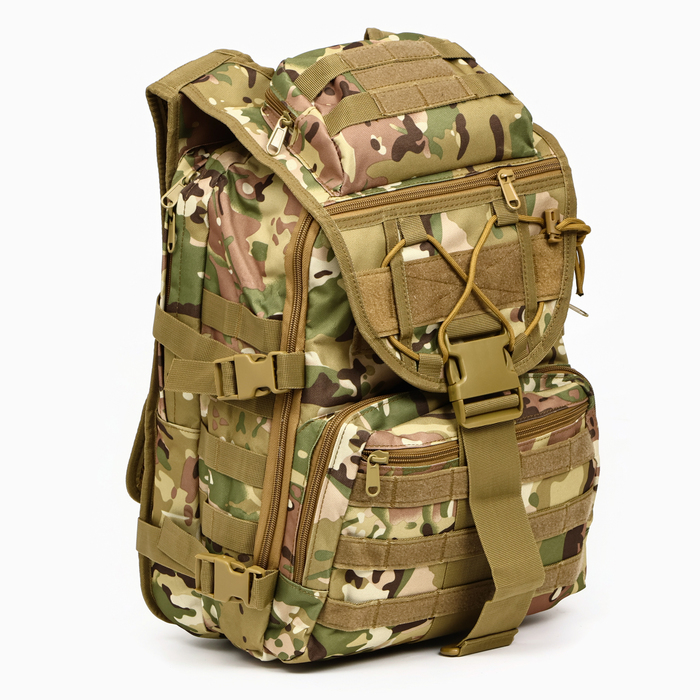 Рюкзак тактический Sima-land Storm tactic мужской, MOLLE, подсумки, 40 л, мультикам