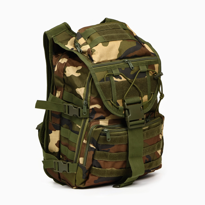 Рюкзак тактический Sima-land Storm tactic мужской, MOLLE, подсумки, 40 л, woodland