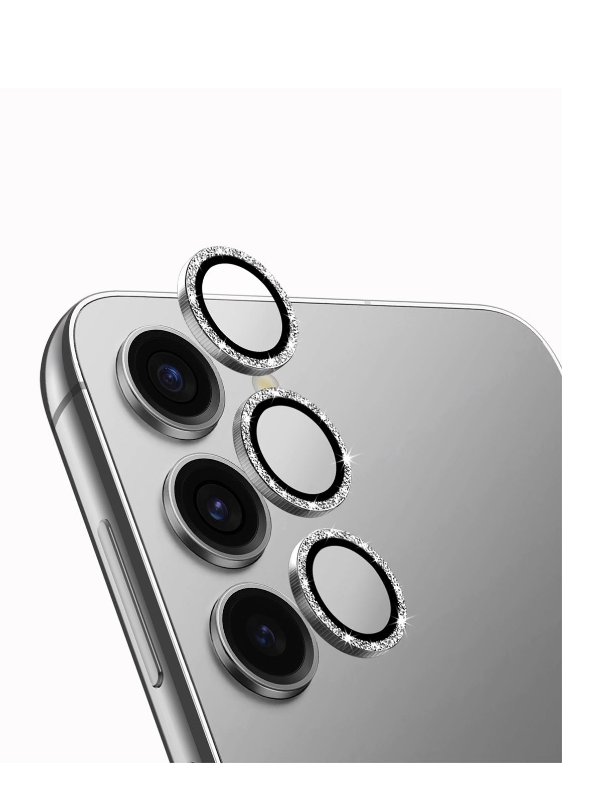 

Стекло Uniq для Samsung Galaxy S24+ Optix Camera Lens protector Aluminium White