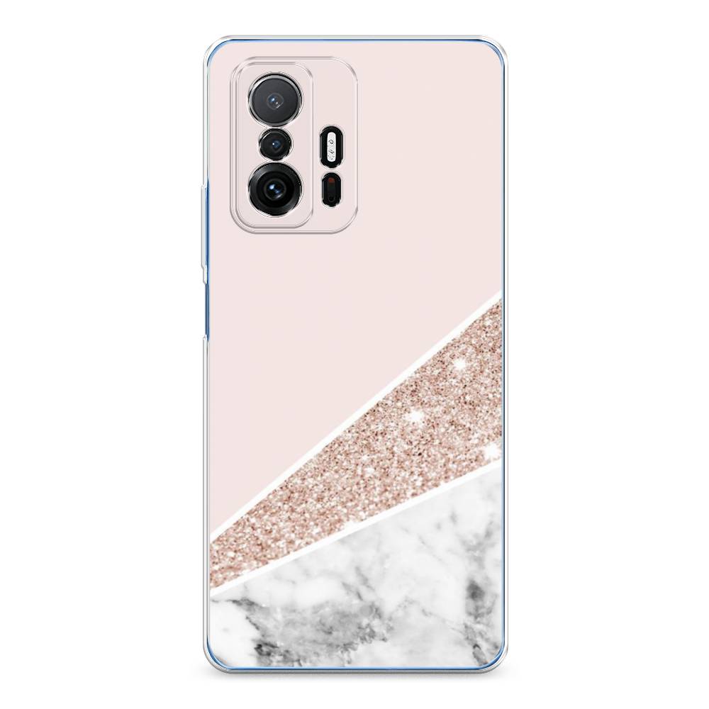 

Чехол на Xiaomi Mi 11T"Блестящий розовый мрамор", 311250-3