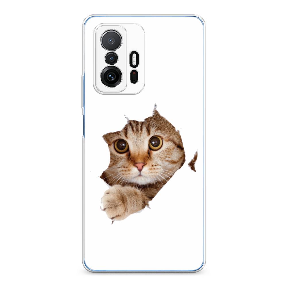 

Чехол на Xiaomi Mi 11T/11T Pro "Кот и бумага", Белый;коричневый, 311250-1