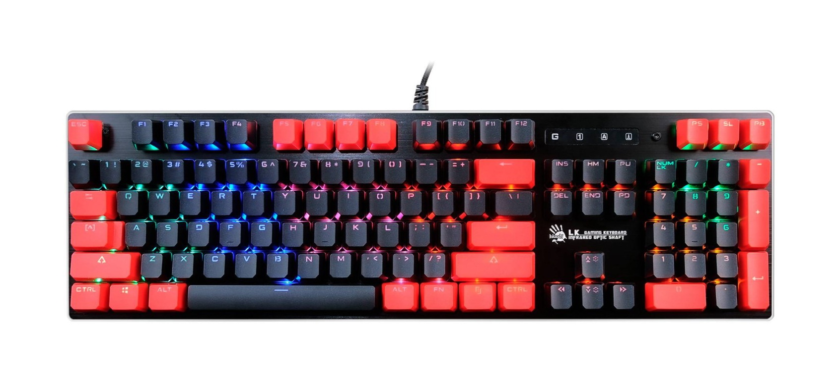фото Игровая клавиатура a4tech bloody b820n black/red