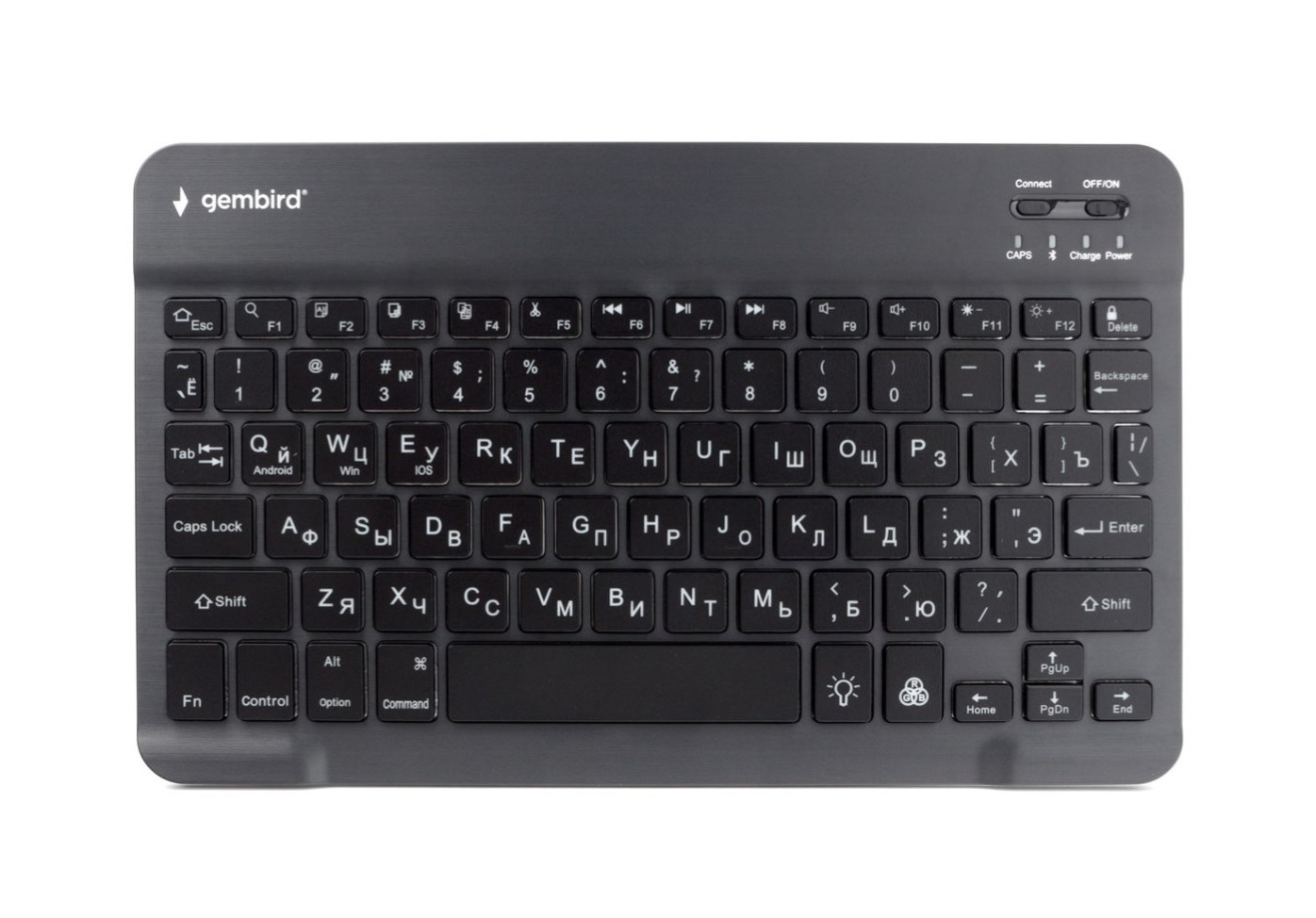 

Беспроводная клавиатура Gembird KBW-4 Black/Gray, KBW-4