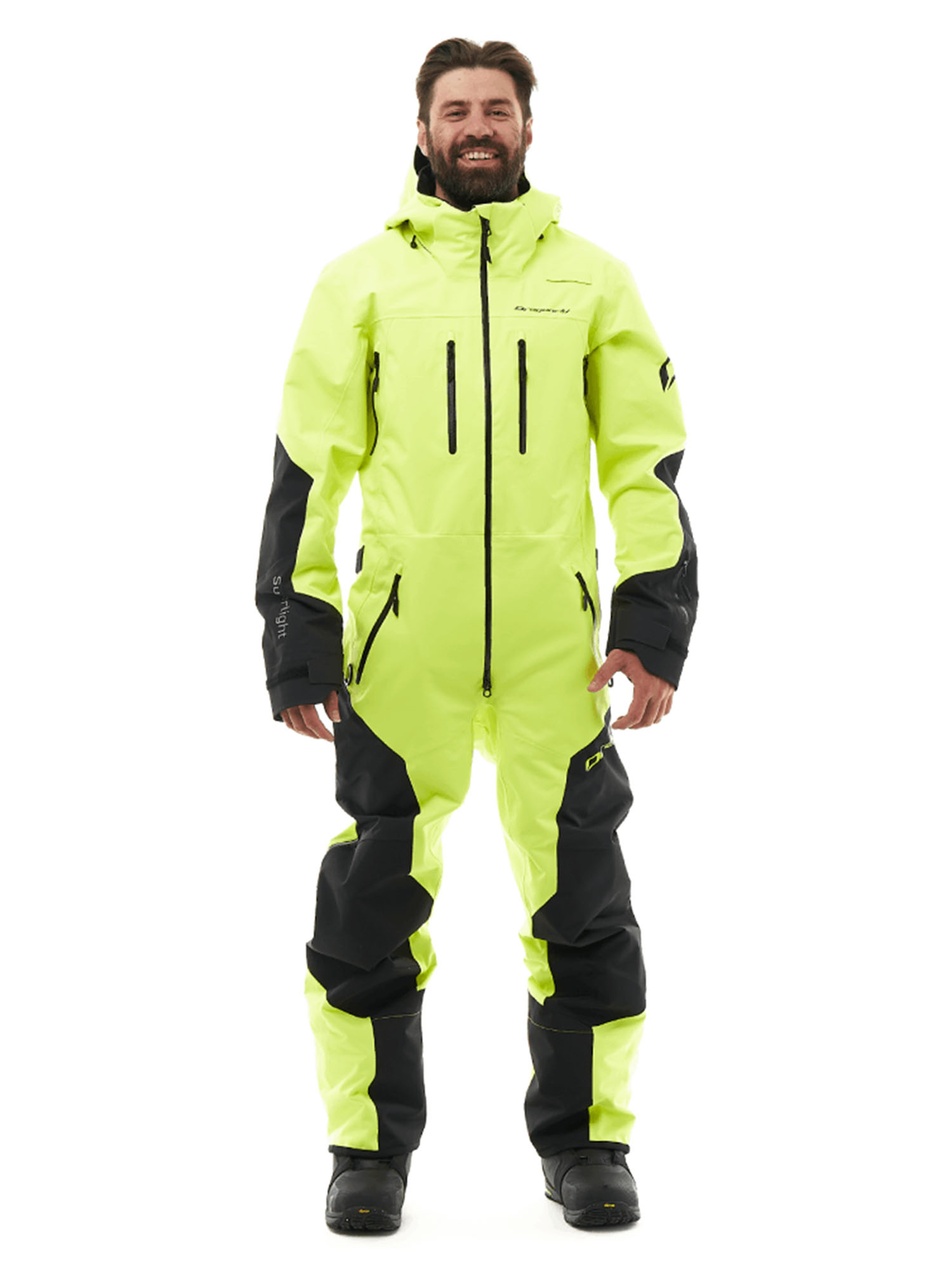 Комбинезон Сноубордический Dragonfly Superlight 3L Yellow/Black р.L INT