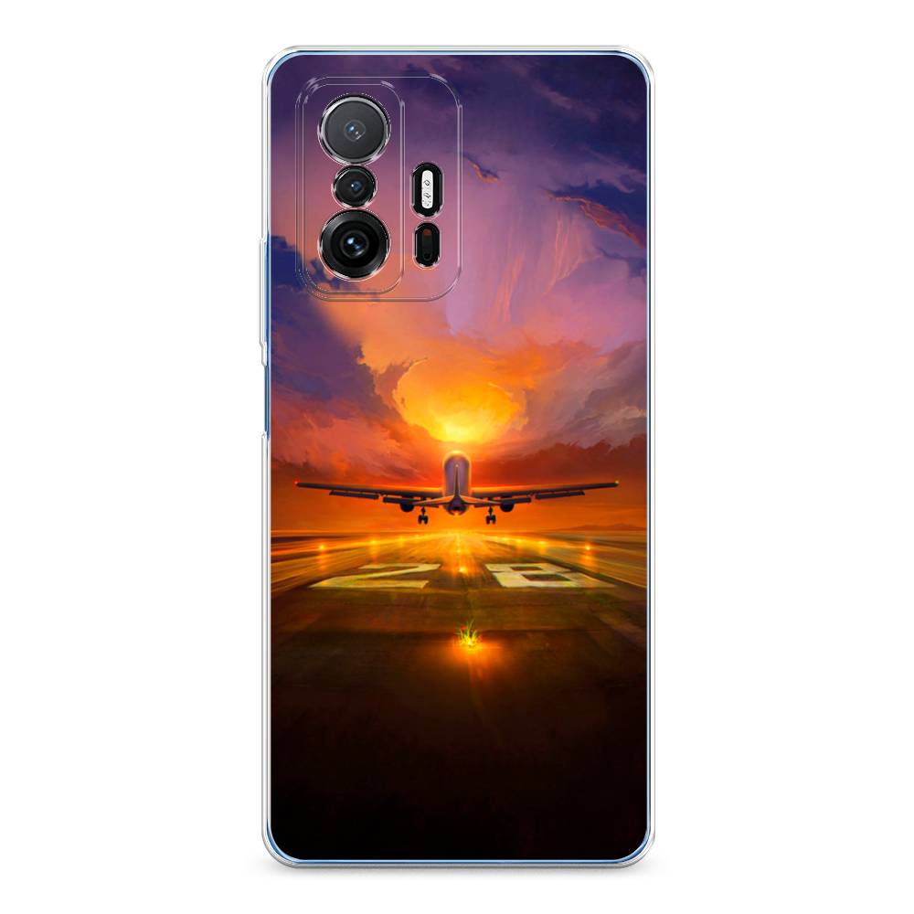 

Чехол на Xiaomi Mi 11T"Самолет на посадке", Оранжевый;синий, 311250-6