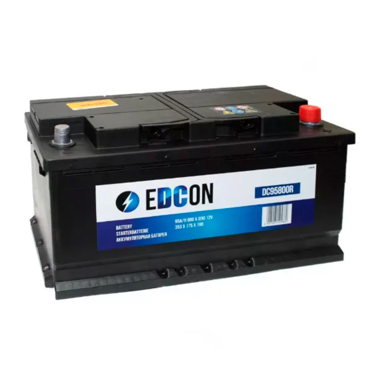 

Аккумулятор Автомобильный Edcon 19.5/17.9 Евро 105Ah 910A 394/175/190 B13 Agm Dc105910R