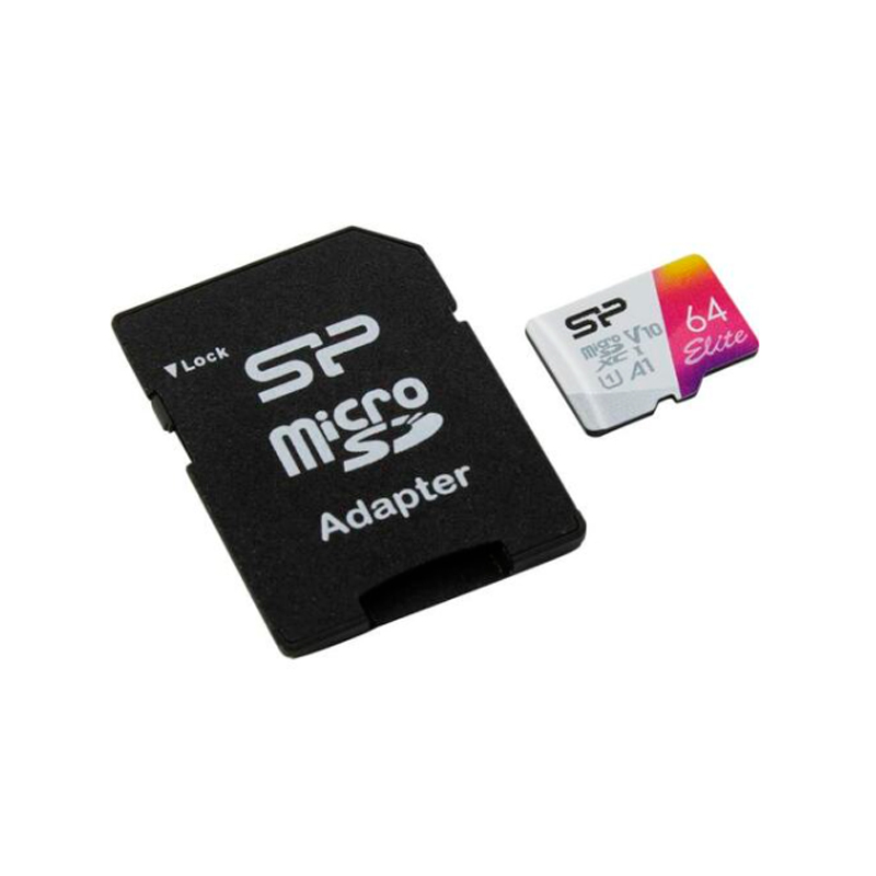 Карта памяти Silicon Power Micro SDXC 64Гб Elite (SP064GBSTXBV1V20SP)