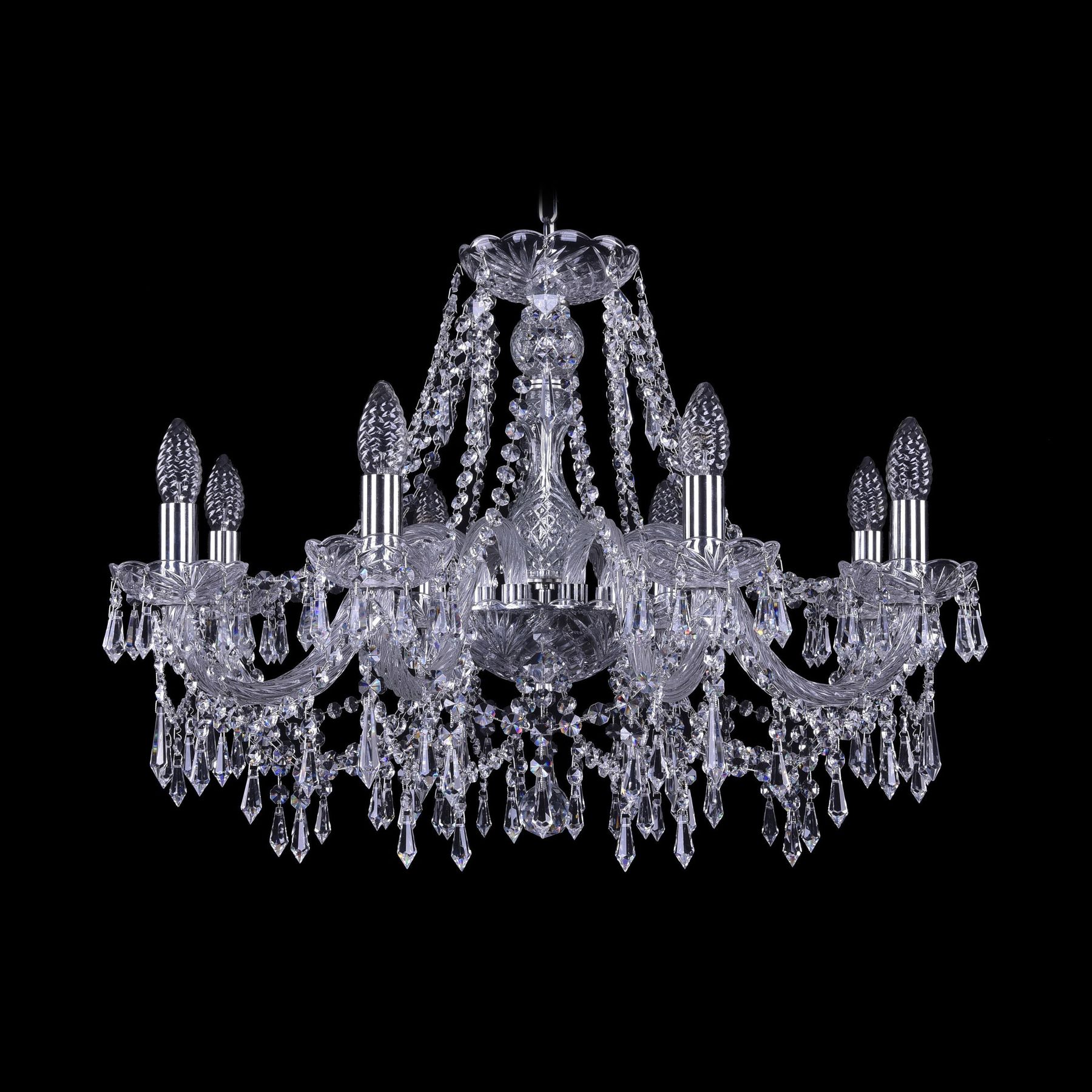 

Хрустальная люстра 1403/8/240 Ni Bohemia Ivele Crystal, 1403/8/240 Ni