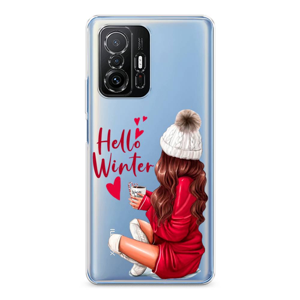 

Чехол на Xiaomi Mi 11T"Hello winter", Красный;белый;коричневый, 311250-5