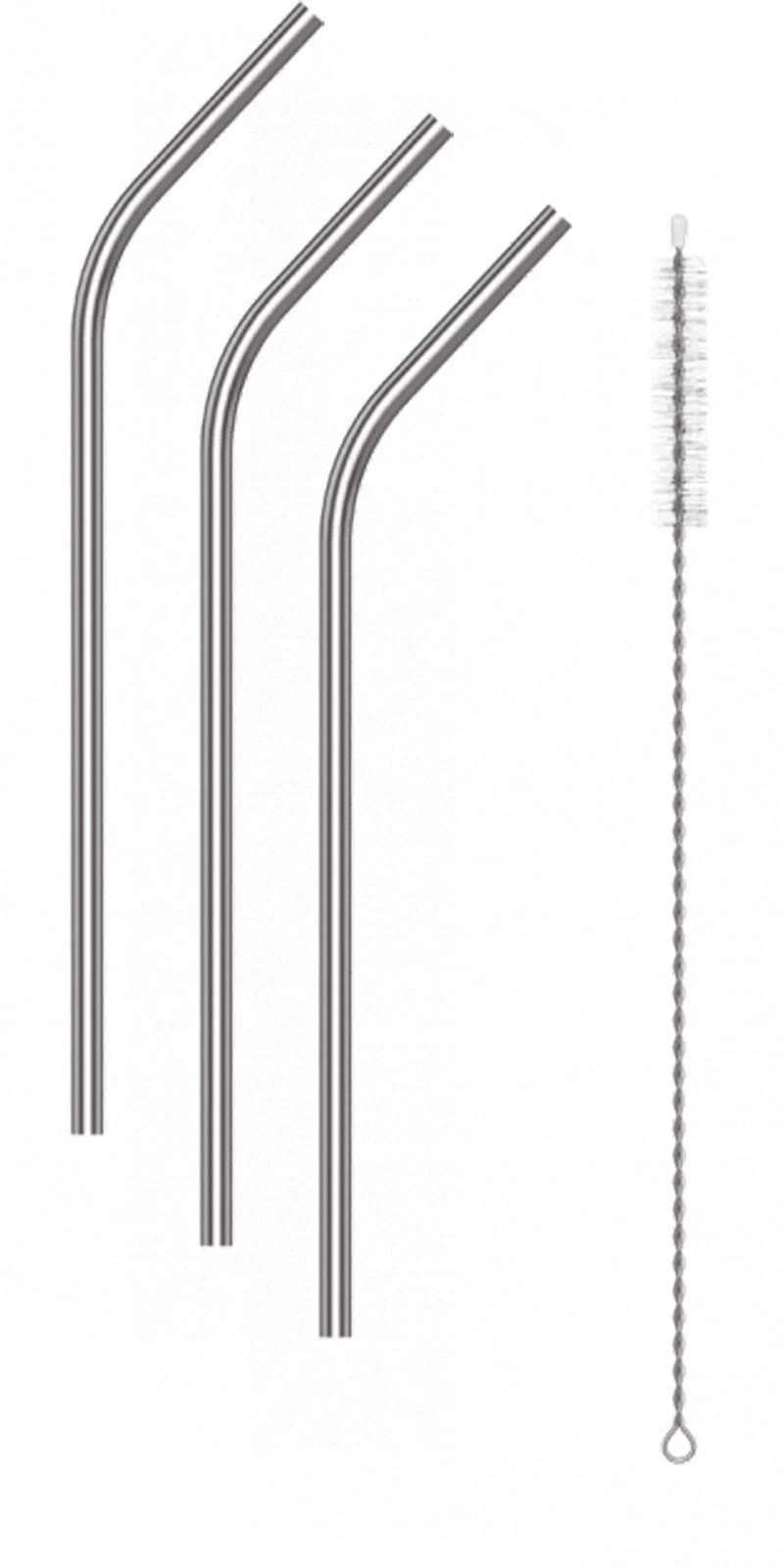 

Комплект 3 Трубочки С Щеткой Les Artistes Set 3 Pailles & Brosse/Straws & Brush St/Steel, Серебристый, Set 3 Pailles & Brosse/Straws & Brush St/Steel