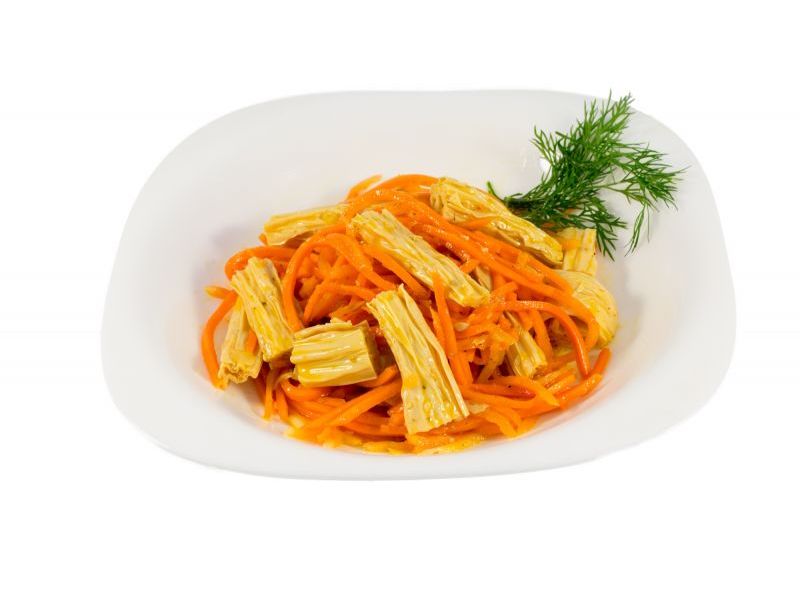 

Закуска Морковь по-корейски со спаржей