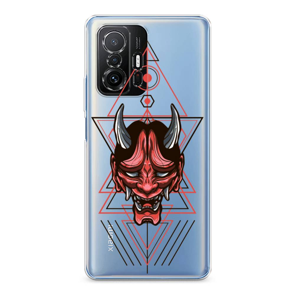 

Чехол на Xiaomi Mi 11T/11T Pro "Hanya Oni mask", Серый;красный;черный, 311250-4