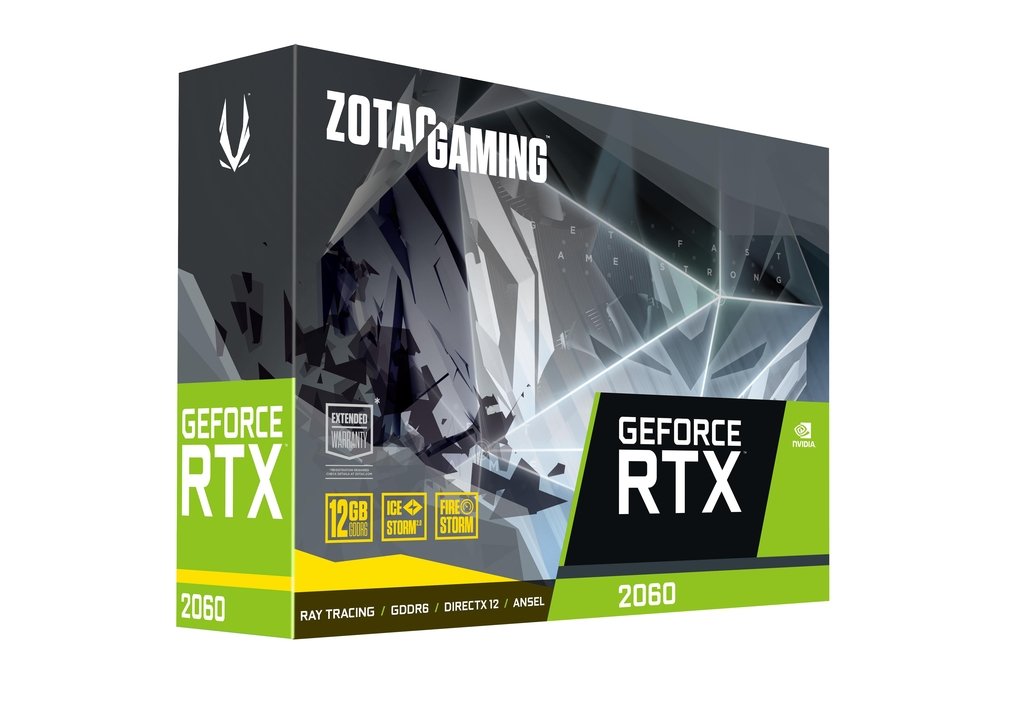 

Видеокарта Zotac NVIDIA GeForce RTX 2060 12 ГБ (ZT-T20620F-10M), GeForce RTX 2060