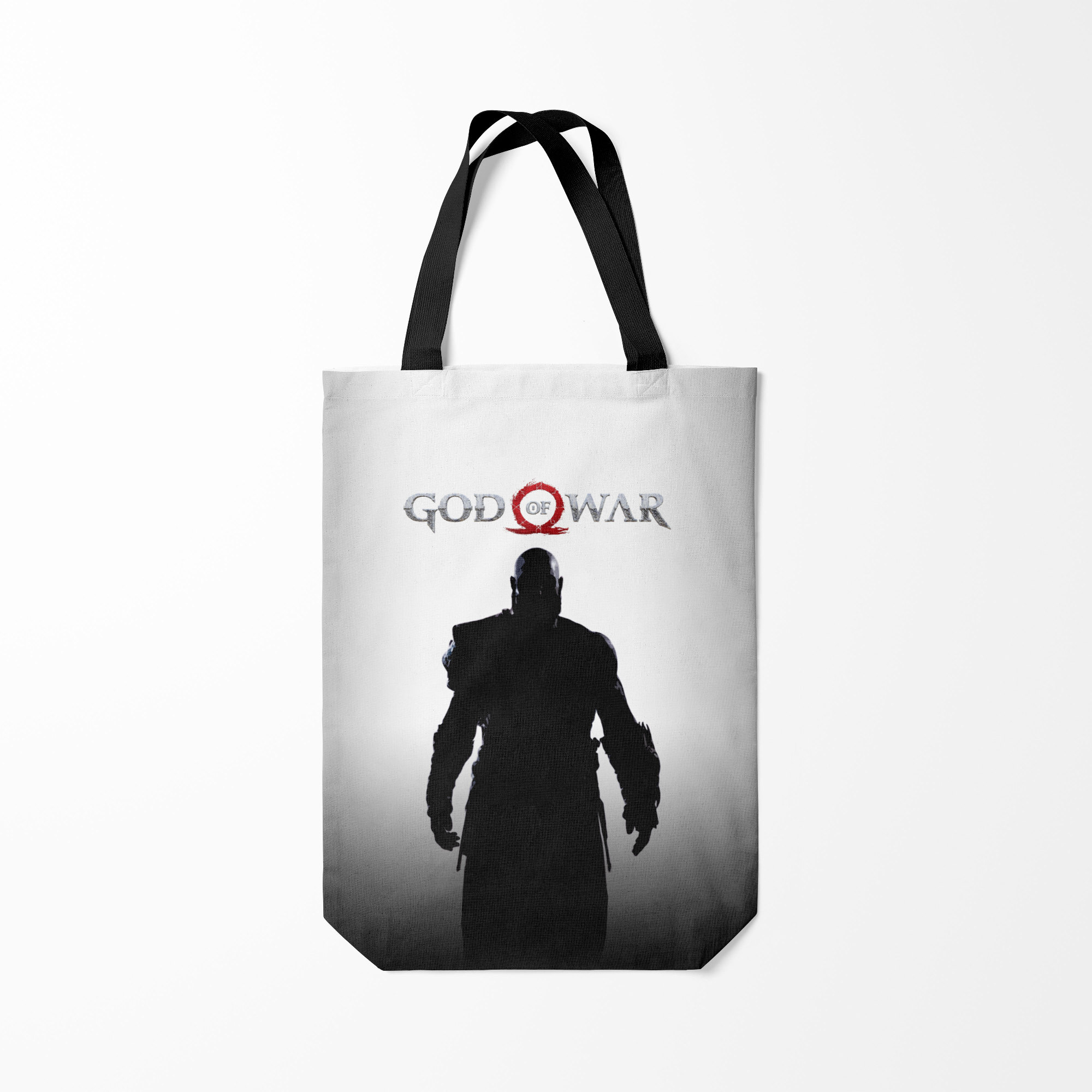 

Сумка шoппер унисекс Burnettie God of War 4 Кратос, серый, God of War 4 Кратос