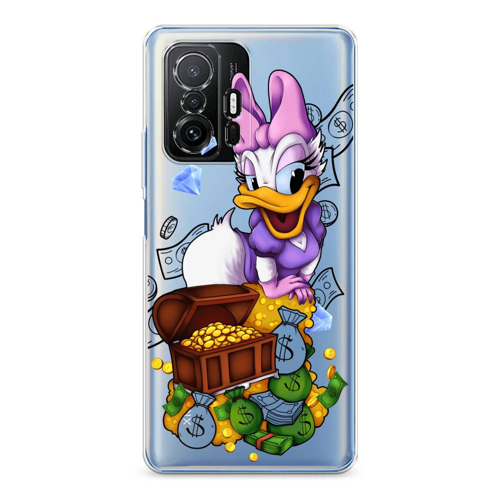 

Чехол на Xiaomi Mi 11T/11T Pro "Rich Daisy Duck", Коричневый;белый;фиолетовый, 311250-6