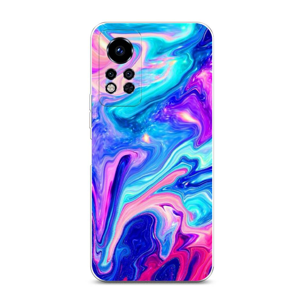 

Чехол Awog на Infinix Note 12i 2022 / Инфиникс Нот 12i 2022 "Потеки краски", Розовый