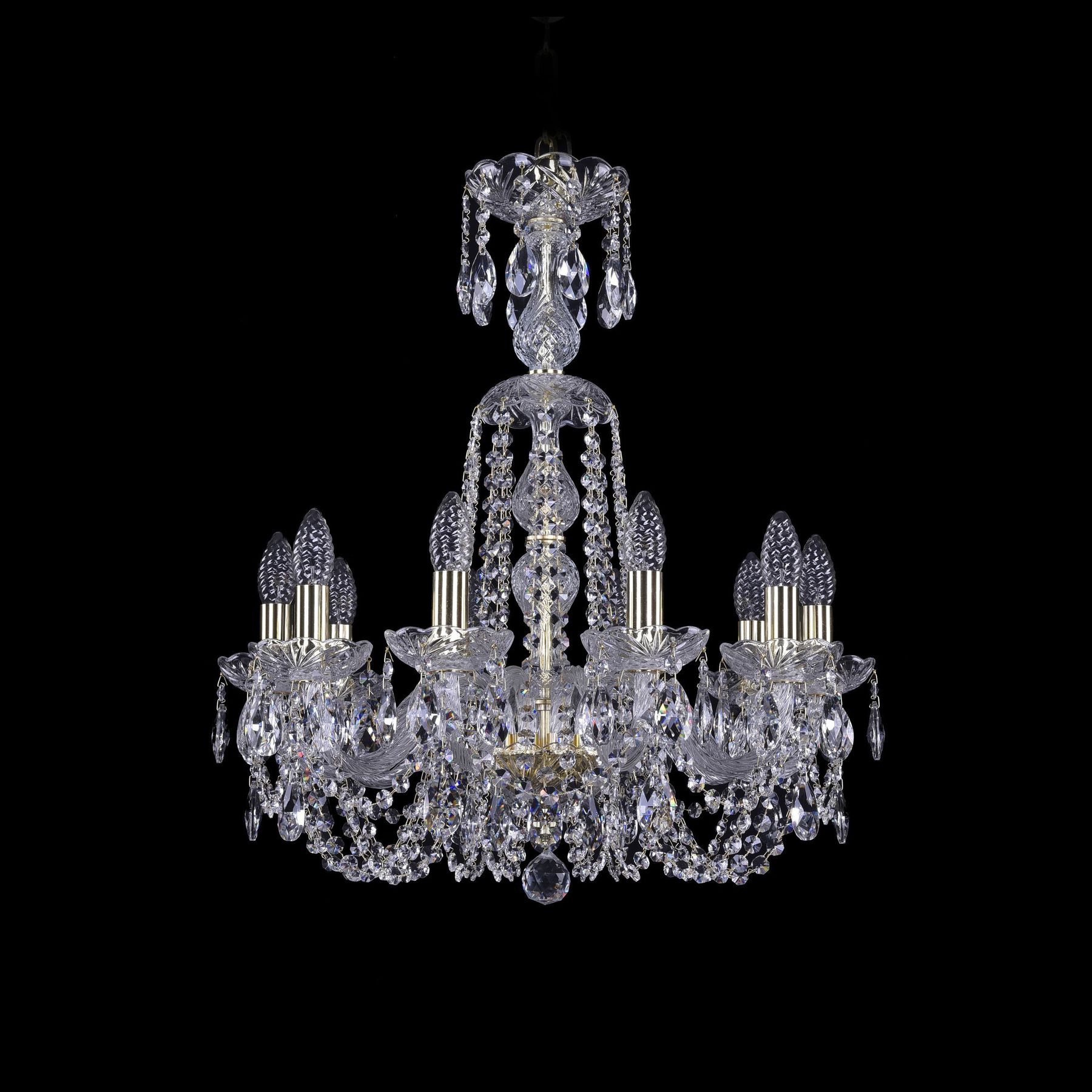 фото Хрустальная люстра 1402/10/195/xl-64 g bohemia ivele crystal