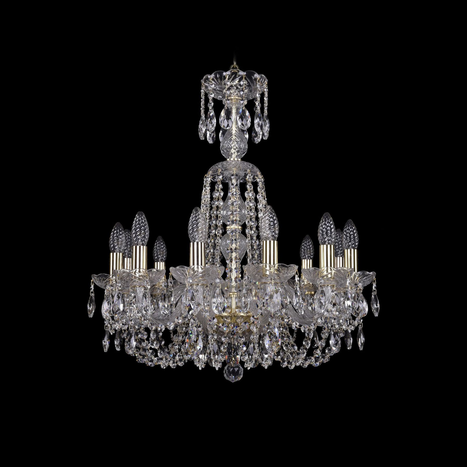 фото Хрустальная люстра 1402/12/195/xl-64 g bohemia ivele crystal