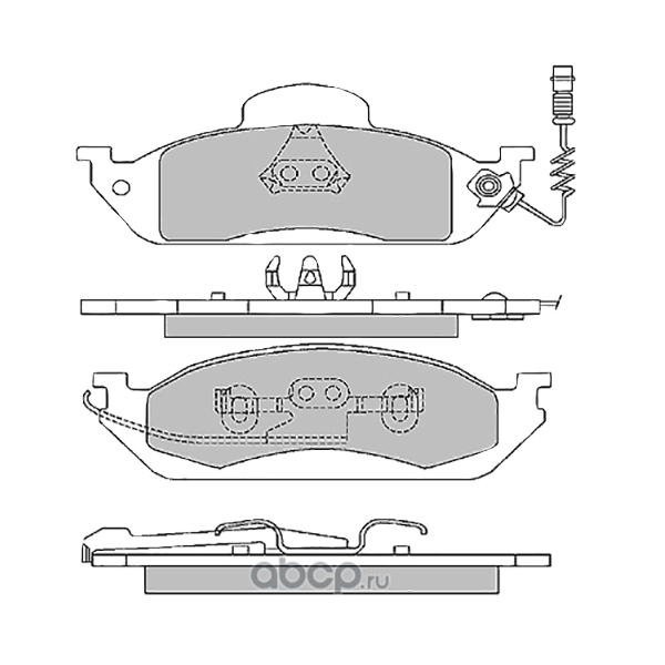 

Тормозные колодки ALLIED NIPPON передние ADB1911