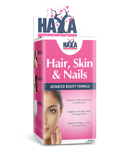 

Волосы, Кожа и Ногти, Hair, Skin and Nails, Haya Labs, капсулы 60 шт.