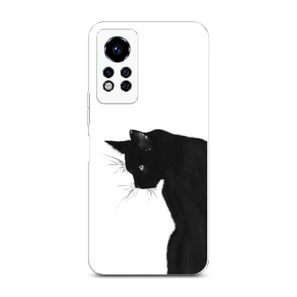 

Чехол Awog на Infinix Note 12i 2022 / Инфиникс Нот 12i 2022 "Black cat", Черный;белый