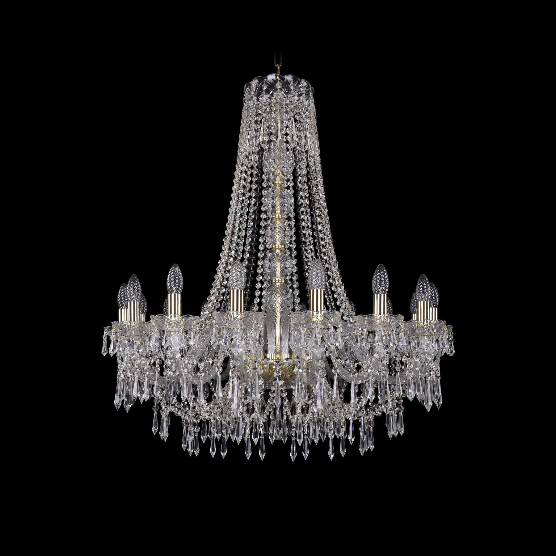 фото Хрустальная люстра 1403/16/300/h-95 g bohemia ivele crystal