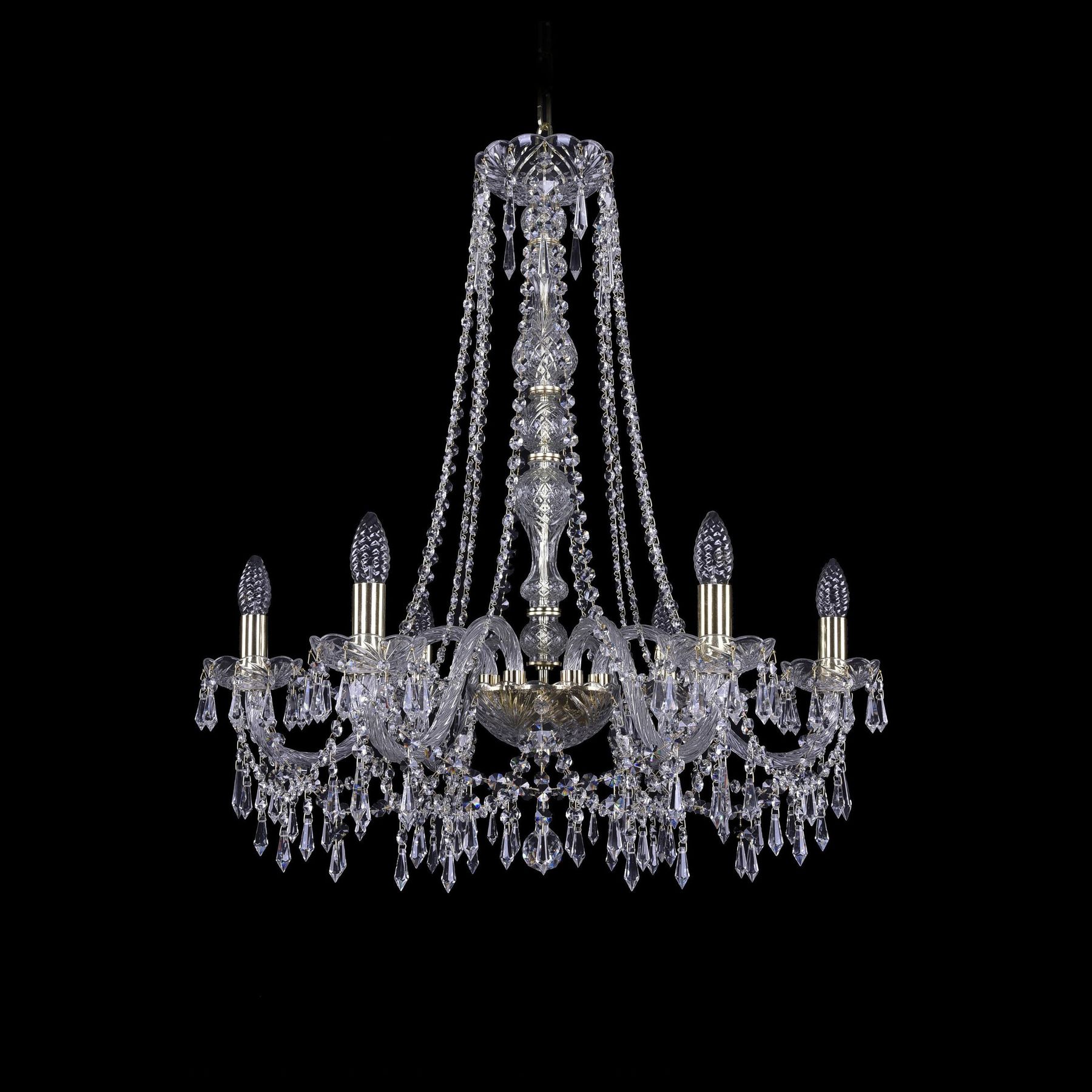 фото Хрустальная люстра 1403/6/240/h-76 g bohemia ivele crystal