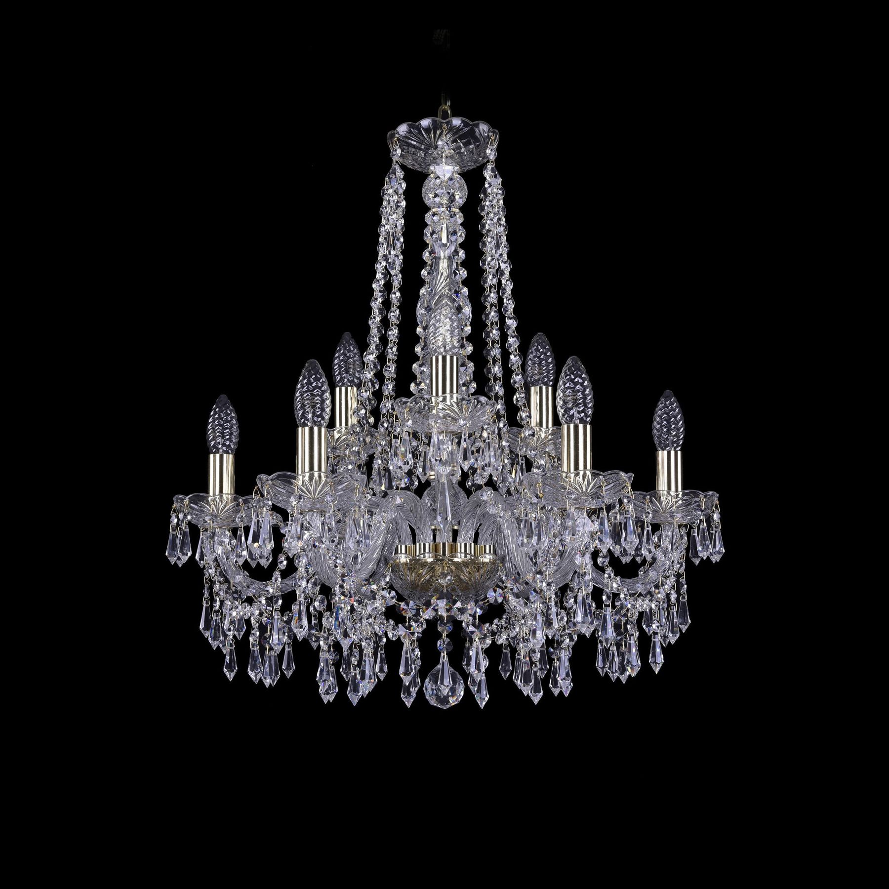 фото Хрустальная люстра 1403/6+3/195/h-60 g bohemia ivele crystal
