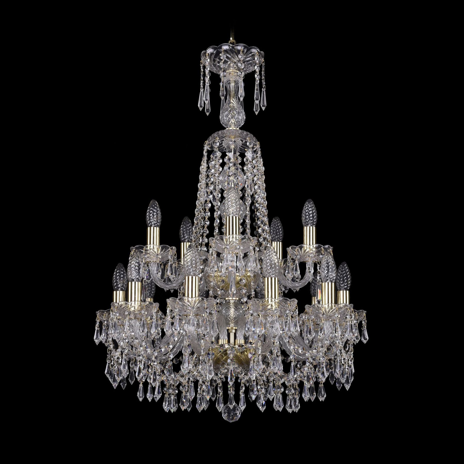 фото Хрустальная люстра 1403/10+5/195/xl-84/2d g bohemia ivele crystal