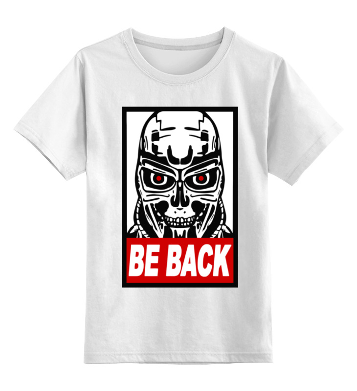 

Футболка детская Printio Терминатор (be back) цв. белый р. 128, Терминатор (be back)