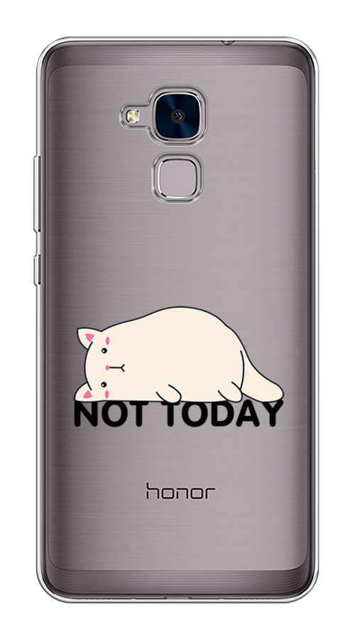 

Чехол на Honor 5C "Cat not today", Белый;розовый;черный, 60450-1