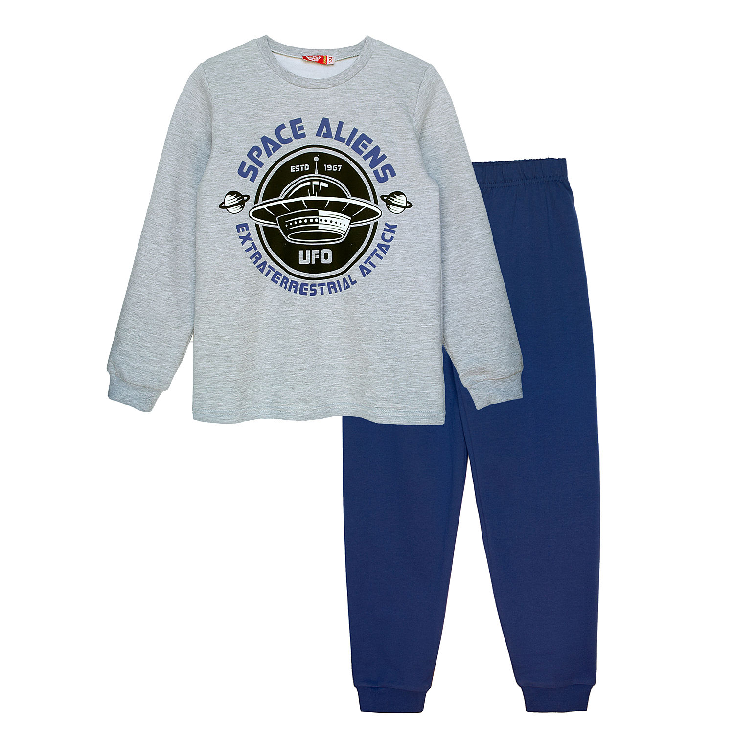 

Пижама детская Let'S Go 92157 серый р.134, 92157