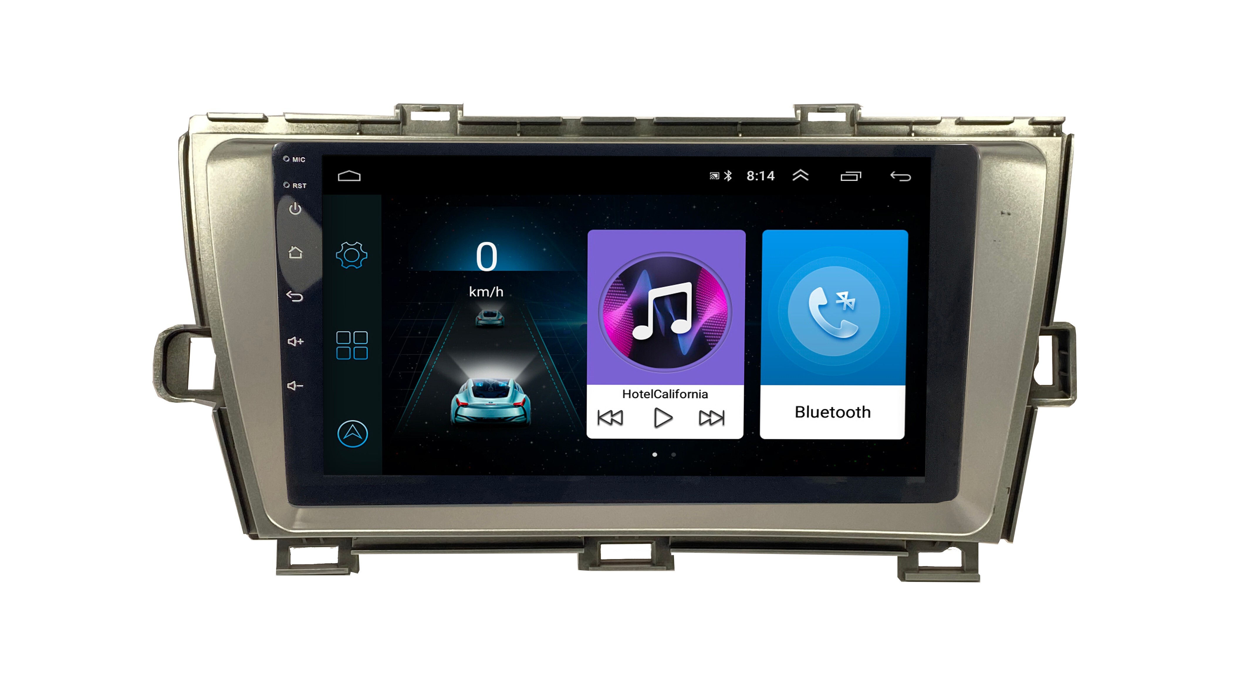 Автомагнитола ANDROID Toyota Prius 2009-2015 левый руль, 6/128GB, Android 12 / Головное ус