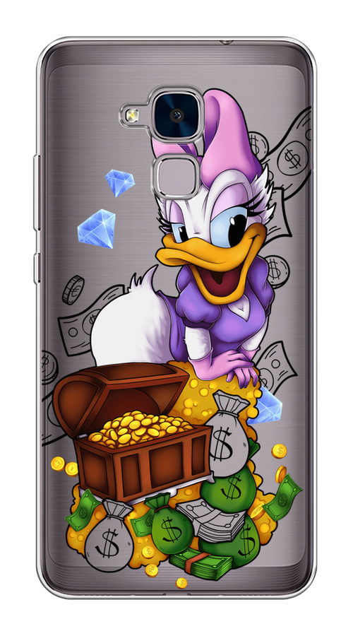 

Чехол на Honor 5C "Rich Daisy Duck", Коричневый;белый;фиолетовый, 60450-6