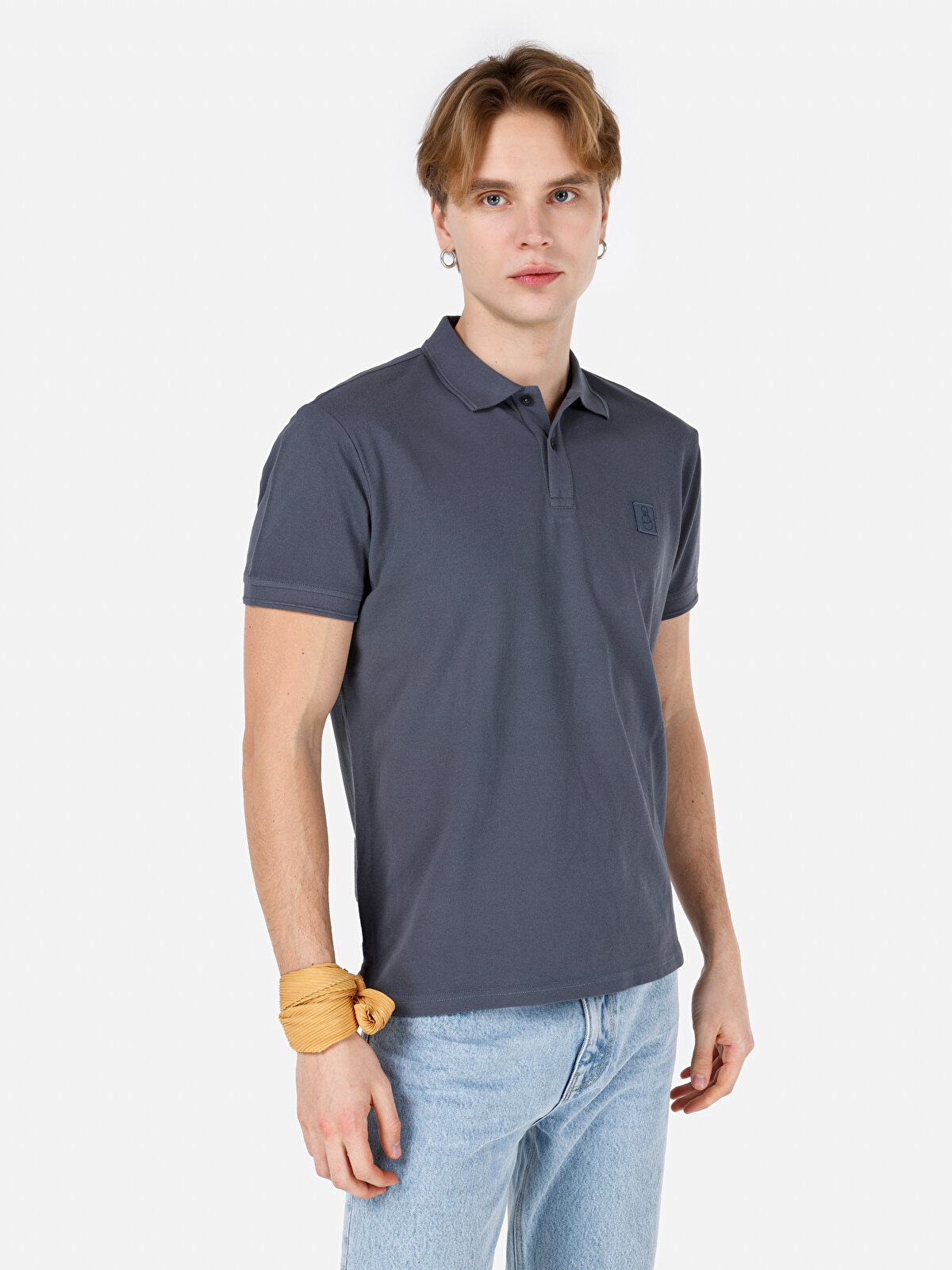 

Футболка мужская Colin's CL1068265 голубая XL, Голубой, CL1068265