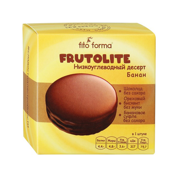 Печенье Fito Forma Frutolite Банан 55г