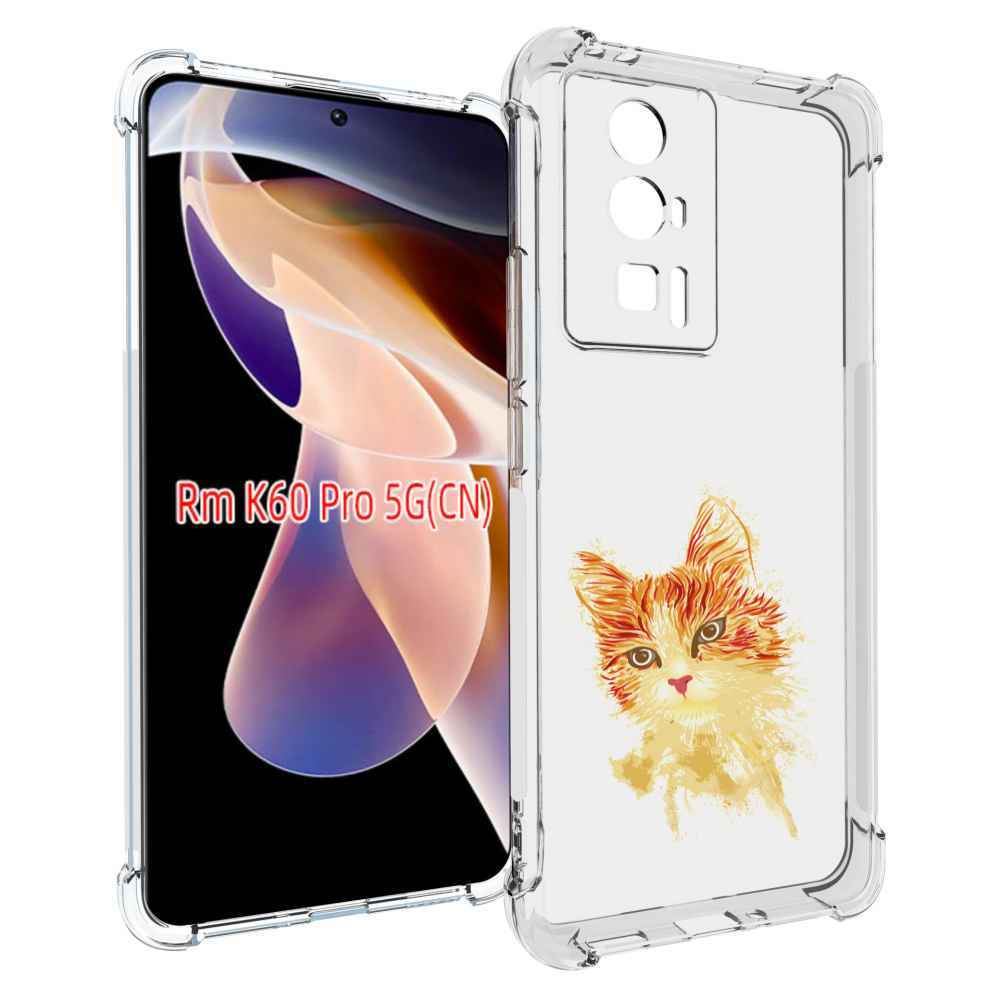

Чехол MyPads рыжий кот для Xiaomi Redmi K60 Pro, Прозрачный, Tocco
