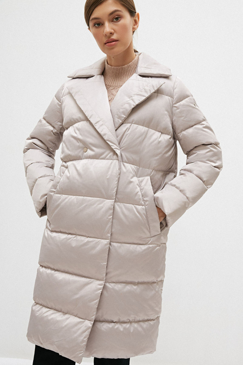 

Пуховик-пальто женский Consowear WDM 210510 бежевый 44 RU, WDM 210510