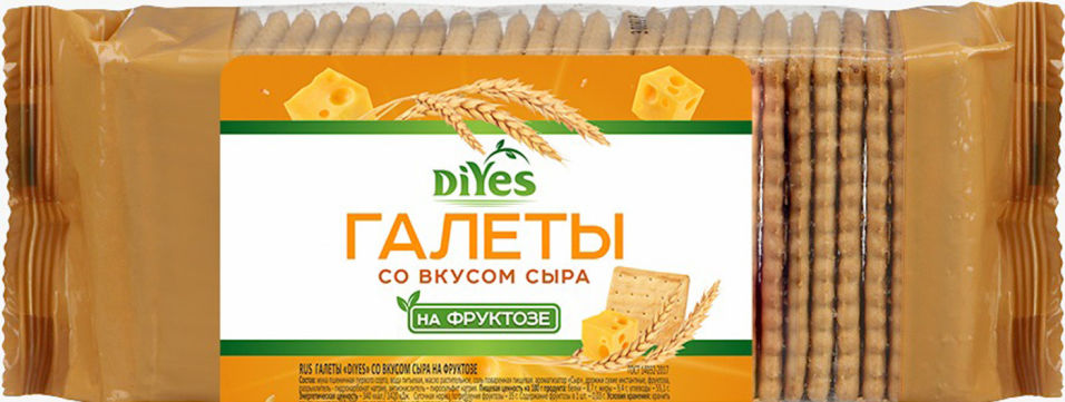 

Галеты DiYes Со вкусом сыра на фруктозе 160г