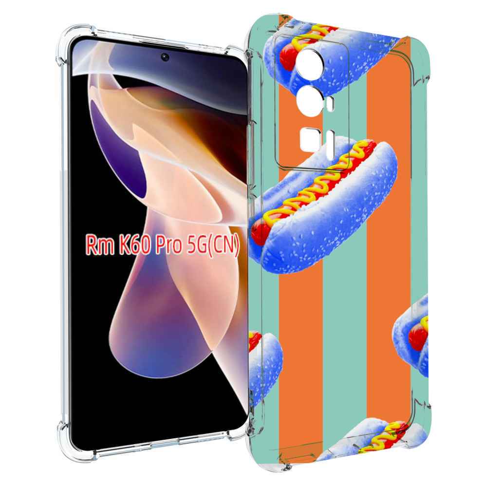 

Чехол MyPads синие хотдоги для Xiaomi Redmi K60 Pro, Прозрачный, Tocco